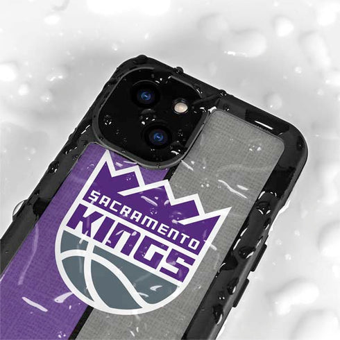 NBA Sacramento Kings Split Canvas iPhone 13 Mini Waterproof Case