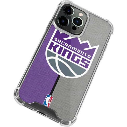 NBA Sacramento Kings Split Canvas iPhone 13 Pro Max Clear Case