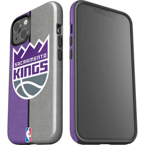 NBA Sacramento Kings Split Canvas iPhone 14 Plus Impact Case