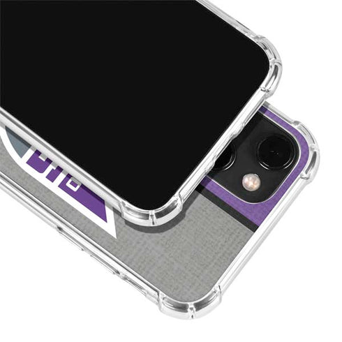 NBA Sacramento Kings Split Canvas iPhone 14 Plus Clear Case