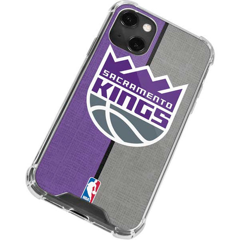 NBA Sacramento Kings Split Canvas iPhone 15 Plus Clear Case