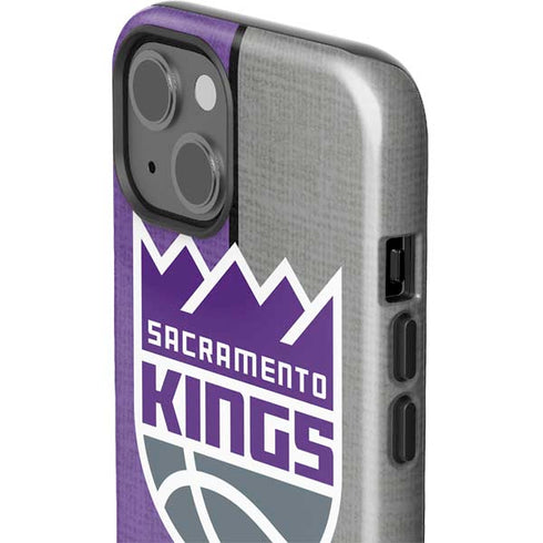 NBA Sacramento Kings Split Canvas iPhone 15 Impact Case