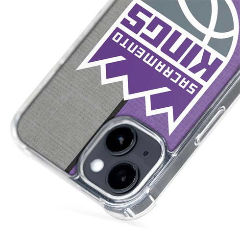 NBA Sacramento Kings Split Canvas iPhone 15 Plus MagSafe Case