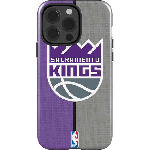 NBA Sacramento Kings Split Canvas iPhone 14 Pro Impact Case