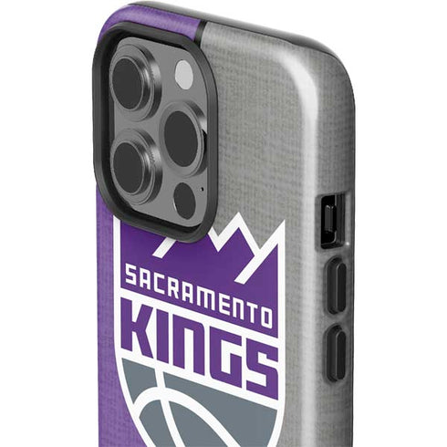 NBA Sacramento Kings Split Canvas iPhone 15 Pro Impact Case