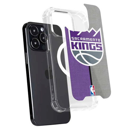 NBA Sacramento Kings Split Canvas iPhone 15 Pro MagSafe Case