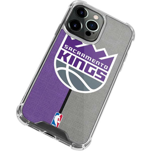 NBA Sacramento Kings Split Canvas iPhone 15 Pro Max Clear Case