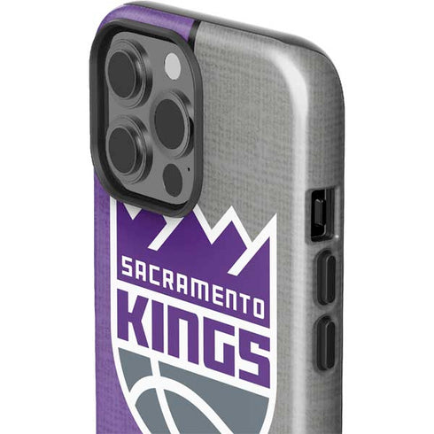NBA Sacramento Kings Split Canvas iPhone 15 Pro Max Impact Case