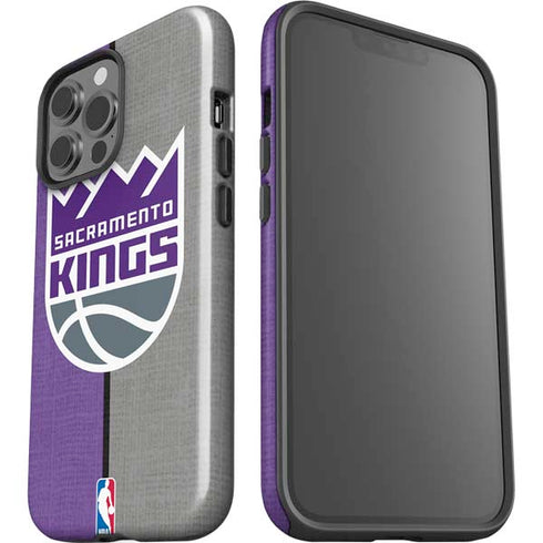 NBA Sacramento Kings Split Canvas iPhone 15 Pro Max Impact Case