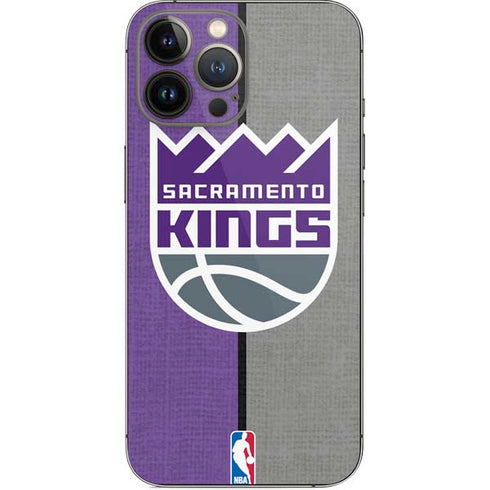 NBA Sacramento Kings Split Canvas iPhone 14 Pro Max Skin