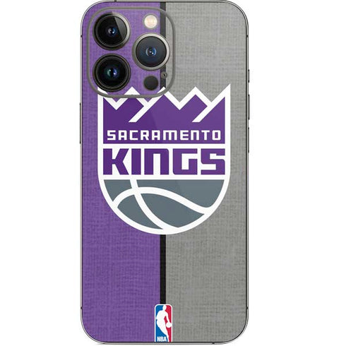 NBA Sacramento Kings Split Canvas iPhone 15 Pro Skin