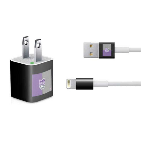 NBA Sacramento Kings Split Canvas iPhone Charger (5W USB) Skin