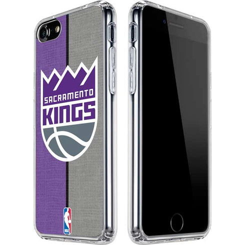 NBA Sacramento Kings Split Canvas iPhone SE (2nd & 3rd Gen) Clear Case