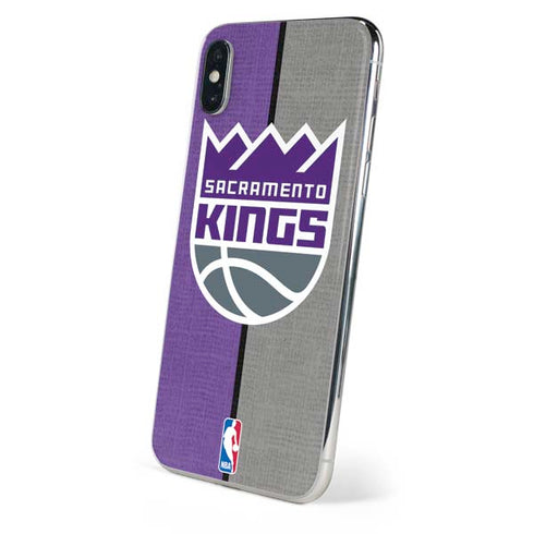 NBA Sacramento Kings Split Canvas iPhone X Skin