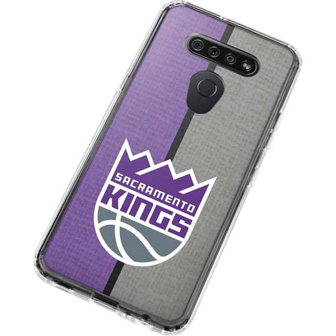 NBA Sacramento Kings Split Canvas LG K51/Q51 Clear Case