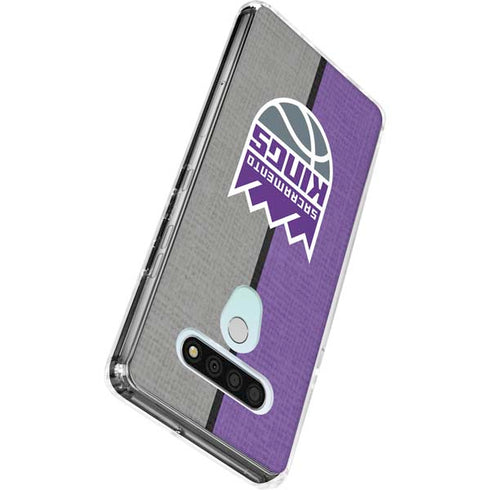 NBA Sacramento Kings Split Canvas LG Stylo 6 Clear Case