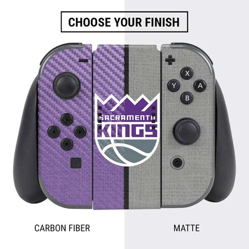 NBA Sacramento Kings Split Canvas Nintendo Switch Bundle Skin