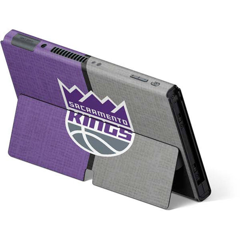 NBA Sacramento Kings Split Canvas Nintendo Switch OLED (2021) Skin