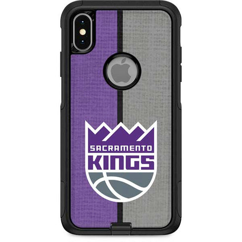 NBA Sacramento Kings Split Canvas Otterbox Commuter iPhone Skin