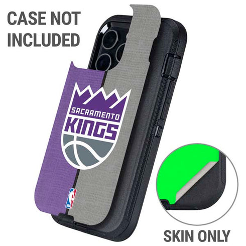 NBA Sacramento Kings Split Canvas Otterbox Defender iPhone Skin
