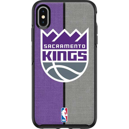 NBA Sacramento Kings Split Canvas Otterbox Symmetry iPhone Skin