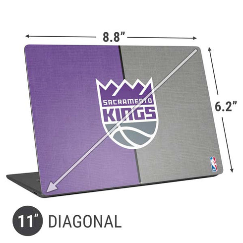 NBA Sacramento Kings Split Canvas Universal Laptop 11in (8.8 x 6.2in) Skin