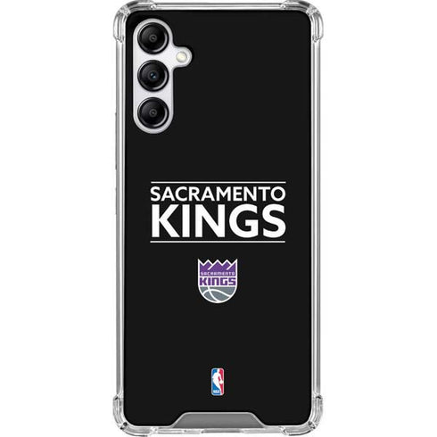 NBA Sacramento Kings Standard - Black Galaxy A14 5G Clear Case
