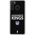 NBA Sacramento Kings Standard - Black Galaxy A21 Clear Case