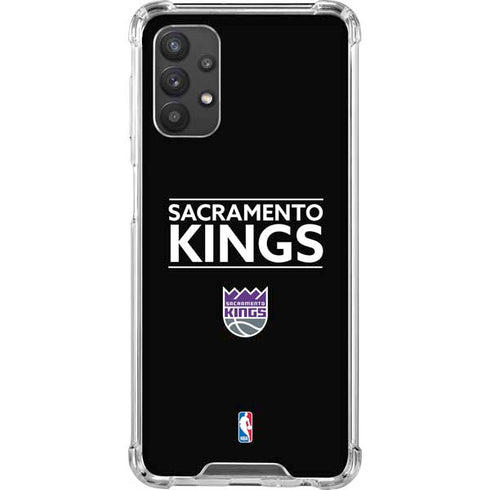 NBA Sacramento Kings Standard - Black Galaxy A32 5G Clear Case