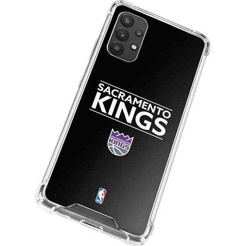 NBA Sacramento Kings Standard - Black Galaxy A32 5G Clear Case