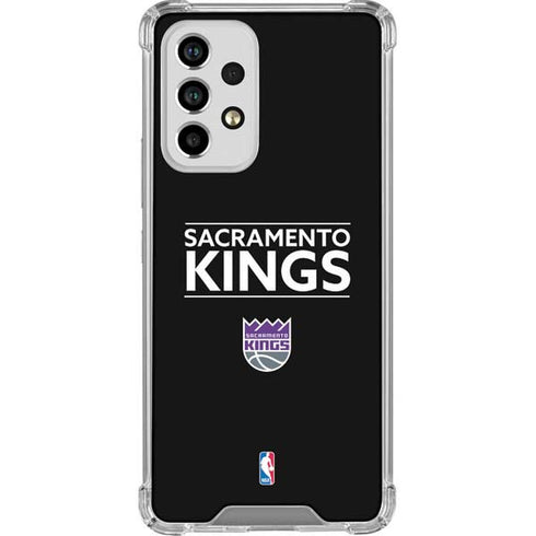 NBA Sacramento Kings Standard - Black Galaxy A33 5G Clear Case