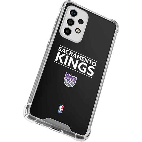 NBA Sacramento Kings Standard - Black Galaxy A33 5G Clear Case