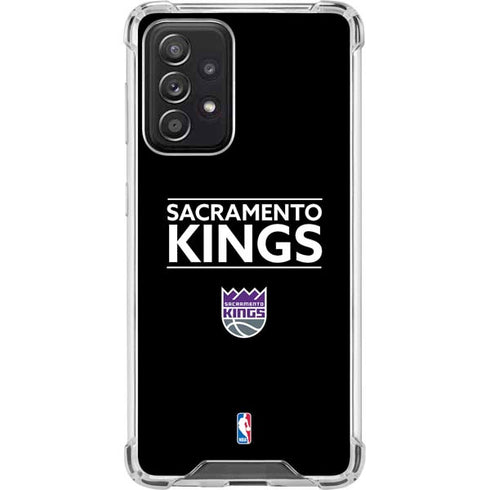 NBA Sacramento Kings Standard - Black Galaxy A52 5G Clear Case