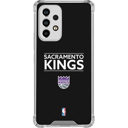NBA Sacramento Kings Standard - Black Galaxy A53 5G Clear Case