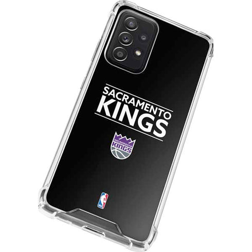 NBA Sacramento Kings Standard - Black Galaxy A72 5G Clear Case