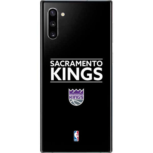 NBA Sacramento Kings Standard - Black Galaxy Note 10 Skin
