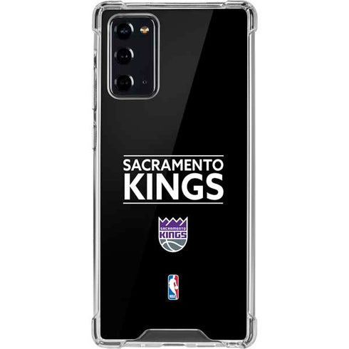 NBA Sacramento Kings Standard - Black Galaxy Note20 5G Clear Case