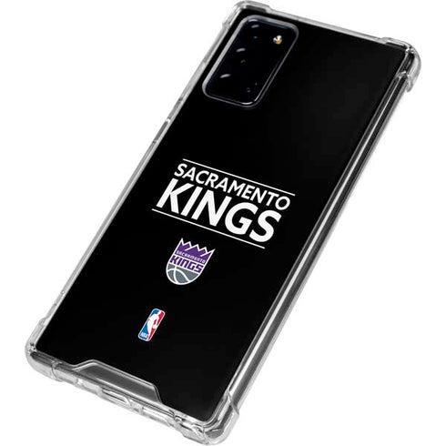 NBA Sacramento Kings Standard - Black Galaxy Note20 5G Clear Case
