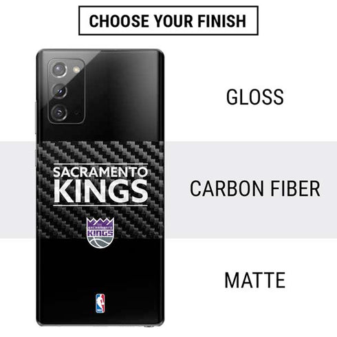 NBA Sacramento Kings Standard - Black Galaxy Note20 5G Skin