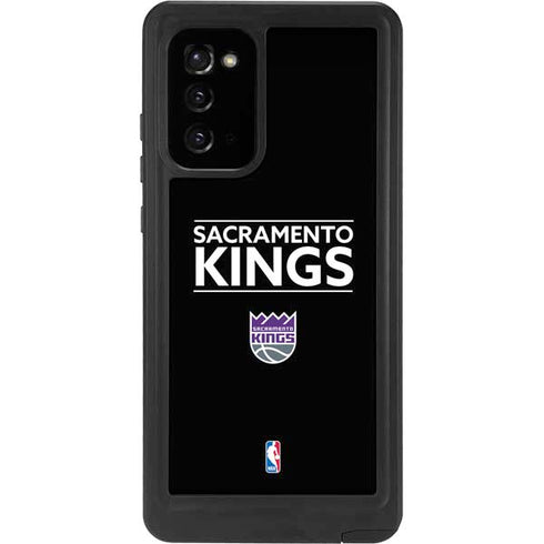 NBA Sacramento Kings Standard - Black Galaxy Note20 5G Waterproof Case