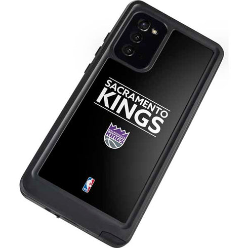 NBA Sacramento Kings Standard - Black Galaxy Note20 5G Waterproof Case