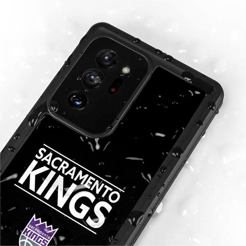 NBA Sacramento Kings Standard - Black Galaxy Note20 Ultra 5G Waterproof Case