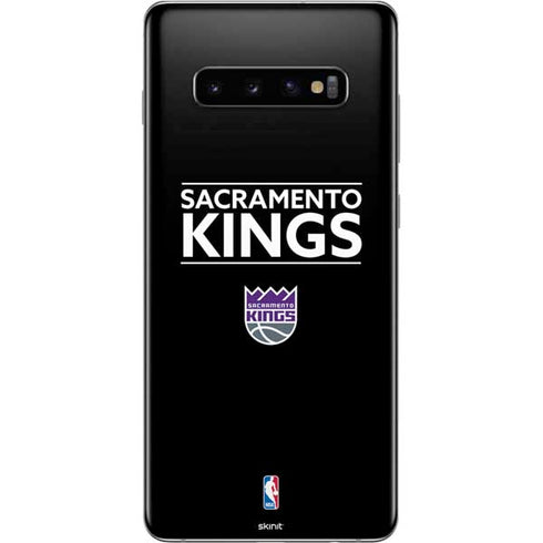 NBA Sacramento Kings Standard - Black Galaxy S10 Plus Skin