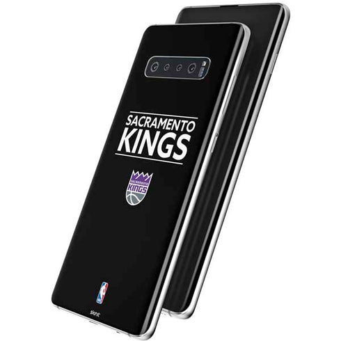 NBA Sacramento Kings Standard - Black Galaxy S10 Plus Skin
