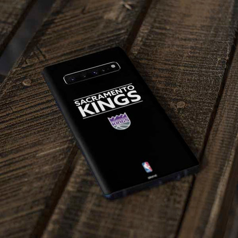 NBA Sacramento Kings Standard - Black Galaxy S10 Plus Skin