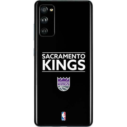 NBA Sacramento Kings Standard - Black Galaxy S20 Fan Edition Skin