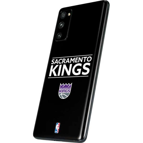 NBA Sacramento Kings Standard - Black Galaxy S20 Fan Edition Skin