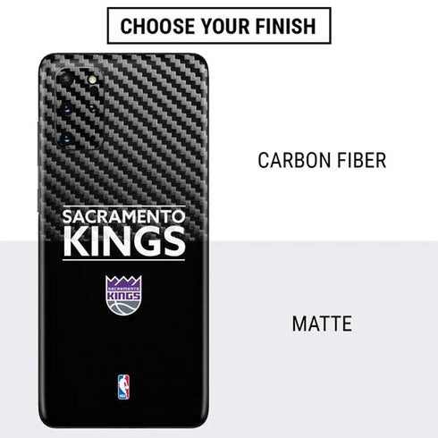 NBA Sacramento Kings Standard - Black Galaxy S20 Plus Skin