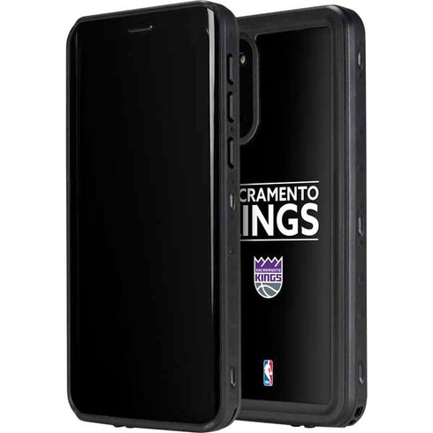 NBA Sacramento Kings Standard - Black Galaxy S20 Plus Waterproof Case