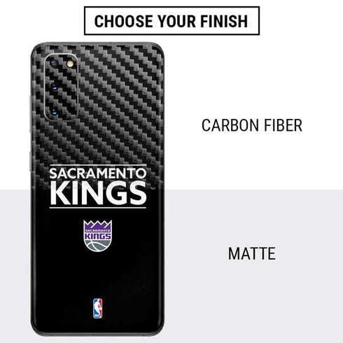 NBA Sacramento Kings Standard - Black Galaxy S20 Skin
